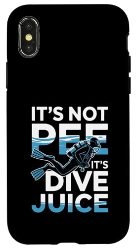 It's Not Pee It's Dive Juice �X�L���[�o�_�C�r���O �X�}�z�P�[�X iPhone X/XS �p