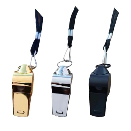 Silbatos profesionales de acero inoxidable, pack de 10 miniatura 3