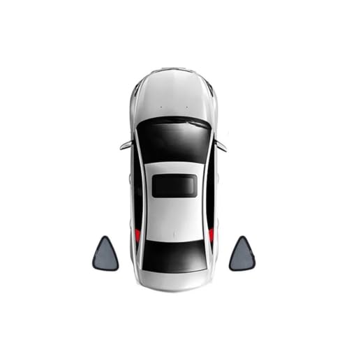 �ԗp�T���V�F�[�h �ɓK������ EQC SUV 2019-2024 �p | �� �T���V�F�[�h �t�����g�K���X �T���V�F�[�h �|���G�X�e�� ���b�V���f��(2PCS Traingular)