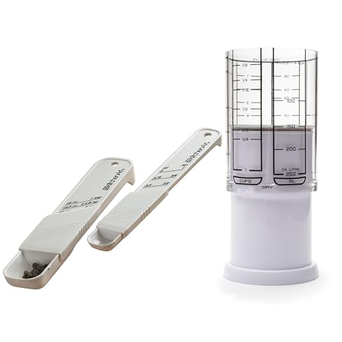 Set Medidor Ajustable KitchenArt con 1 Taza y Cucharas miniatura 1