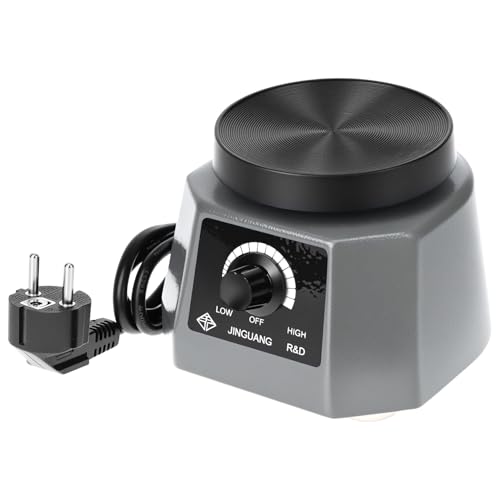 QWORK Rüttelplatte 220V 100W Elektrisch 4 Gipsrüttler Dental für Gips und Harzguss im Dentallabor