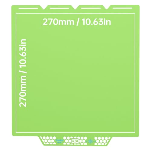 BIQU CryoGrip Pro Glacier-Green Panda Build Plate, Double Sided Spring Steel Sheet for Snap-maker U1 3D Printers, Upgrade Build Plate, Firm Adhesion, 276x304.5mm