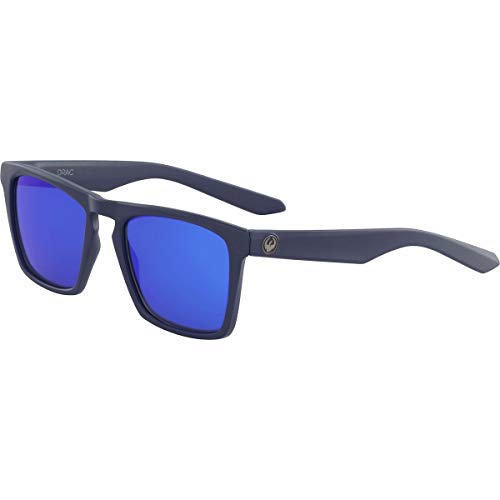 Dragon Drac 418 Matte Deep Navy Drac Square Sunglasses Lens Category 3 Lens Mir