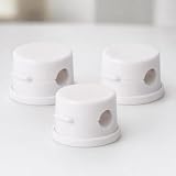 3 Pcs Swiveling Magnetic Cable Clips, Adhesive Holder for Cords (White)