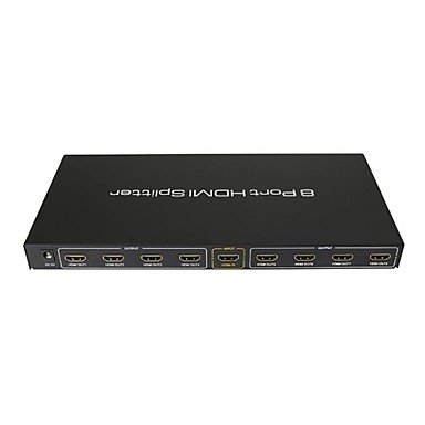 hdmi rozdzielacz 1 wejście 8 wyjść hub przełącznik wzmacniacz 1x8 HDTV 1080p 3d , UK Adapter