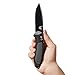 Benchmade - Boost 590 Knife, Drop-Point Blade, Plain Edge, Coated Finish, Gray and Black Handle, Made in the USA