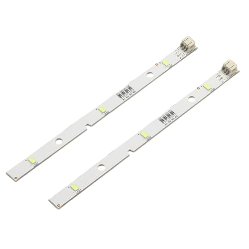 Lot de 2 Bandes Lumineuses Led Frigo, Barre Lumineuse Led pour Réfrigérateur pour RONGSHENG/HISENSE 1629348 E349766 MDDZ-162A DC12V 2 W Kenwood KIFF5017 KIFF5020 [Classe énergétique A]