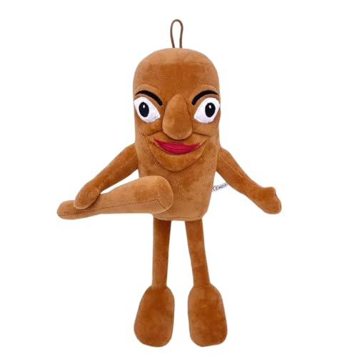 Benolls Tung Tung Tung Sahur Plush,2025 New Tralalero Tralala Plush,Italian Brainrot Stuffed Figure Pillow Gift for Fans (Brown)