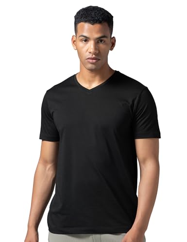 Image of DAMENSCH Regular Fit Cotton Blend Tshirt Half Sleeve Crew Neck Comfortable Casual Lightweight Premium Vortex Elemental Breeeze Tshirts for Men Pack of 1