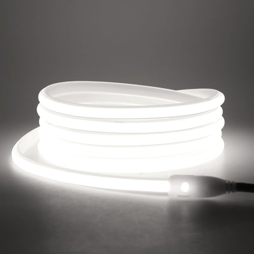 KISUFU 220V COB Ruban Led Flexible Néon Bande Led, 288 LEDs/M IP65 Etanche 50cm peut être coupé Bandeau LED pour Intérieur/Extérieur Maison Chambre...