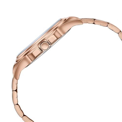 Image of Sonata Poze 7 Analog Green Dial Rose Gold Sheet Metal Strap Watch for Men - SP70091WM01W