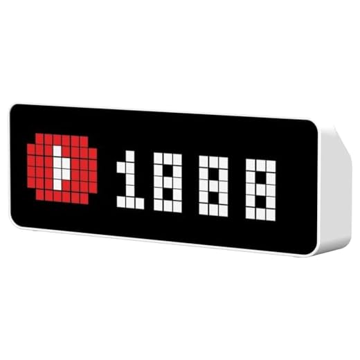 ULANZI TC001 Smart Pixel Clock, Gaming Setup Digital Alarm Clock with Weather - Awtrix Simulator - WiFi Connect, Social Media Counter, Retro Pixel Art Clock for Gaming Room,Bedside, Office Decor