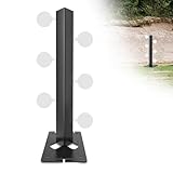 Metal Swing Shooting Target Stand for Airsoft BB Guns Practise with 6 Steel Plates, Heavy Duty Alloy Steel Swing Target for Dueling Tree, 180° Rotation Double-Sided Shooting