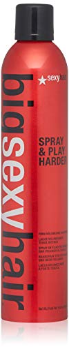 SEXYHAIR Big Spray & Play Harder Firm Volumizing Hairspray, 10 oz