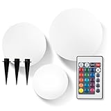 effetti luci led Illuminazione suggestiva: il set di sfere decorative a energia solare EASYmaxx crea un'atmosfera suggestiva in giardino grazie al bianco freddo o ai colori cangianti