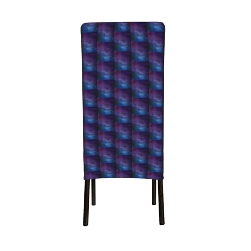 Housse de chaise de salle à manger extensible galaxie univers - 4