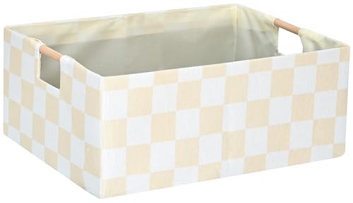 Image of Storage Bin for Shelves Rectangle Closet Baskets Foldable Box with Handles, Gray Storage Bins, Storage Boxes for Home Office Car Dormroom