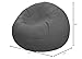 Big Comfy Bean Bag Chair: Posh Large Beanbag Chairs with Removable Cover for Kids, Teens and Adults - Polyester Cloth Puff Sack Lounger Furniture for All Ages - 27 Inch - Heather Gray