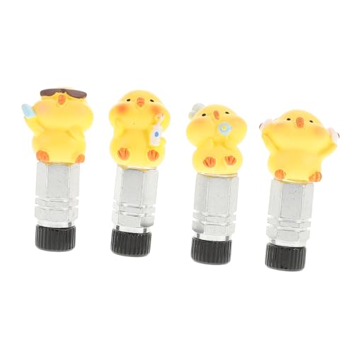 POPETPOP Duck Tire Valve Stem Cap Covers Pcs Cycling Bike Valve Stem Caps Decorative Covers for Bicycle Accessories