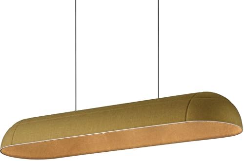 ET2 Lighting E34616-OLV Wimbledon - 25W 1 LED Linear Pendant-5 Inch Tall and 39.75 Inch Wide, Finish Color: Olive