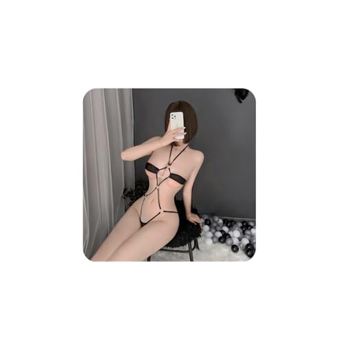 [harukita] マイクロビキニ セクシー ハイレグ水着 過激 水着 胸あき 水着 可愛い 萌え 誘惑 過激 人気 競泳水着風 ハロウィン 衣装 仮装 フリーサイズ - 画像5