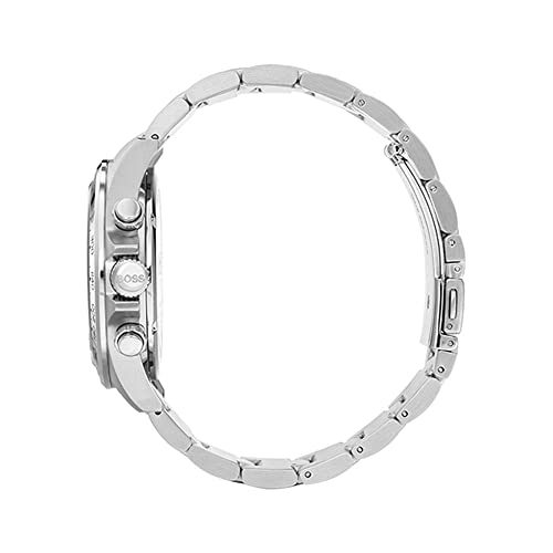 BOSS MEN'S QUARTZ WATCH WITH STAINLESS STEEL STRAP, SILVER, 22 (MODEL: 1513755), SILVER, QUARTZ WATCH