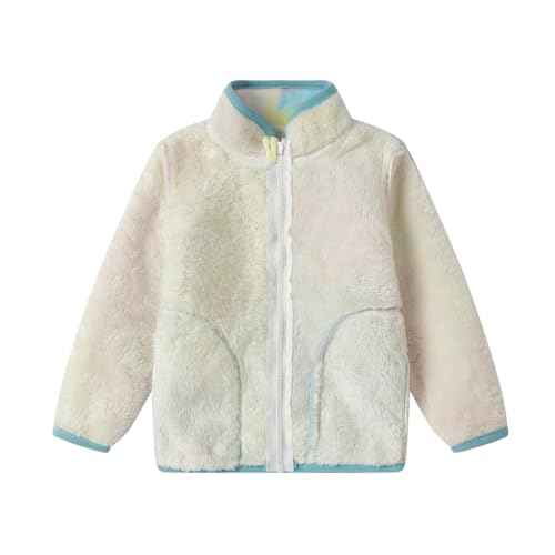 Image of LittleSpring Boys Girls Polar Fleece Jackets Fur Lined Zip Up Warm Winter Coat