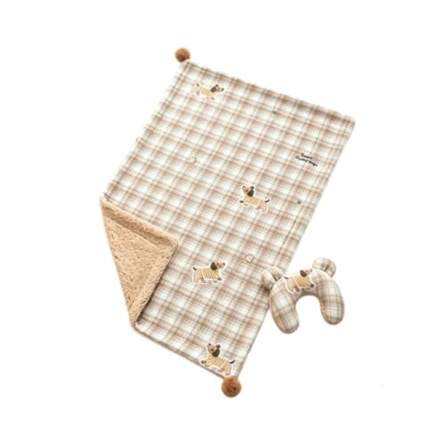 Pet Blanket and Pillow Set Thick and Warm Dog Blanket with Small Pillow | Fluffy Puppy Blanket for Small Dogs Cat Throw Blanket for Couch Bed Winter Pet Supplies Holiday Gifts for Pets Lovers - image 2