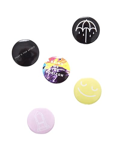 Bring Me The Horizon Mix ユニセックスブローチセット マルチカラーメタル（Amazon）