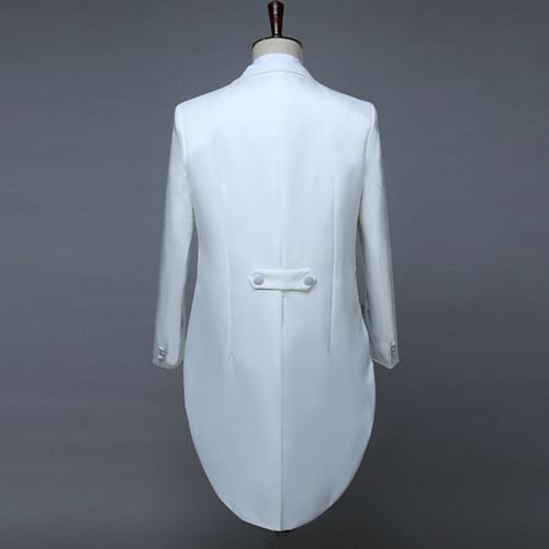 Men Classic 4 Piece Set Tailcoat Tuxedo Shawl Lapel 1 Button Suit Slim Fit Jacket+Pants+Vest+Bow Tie2
