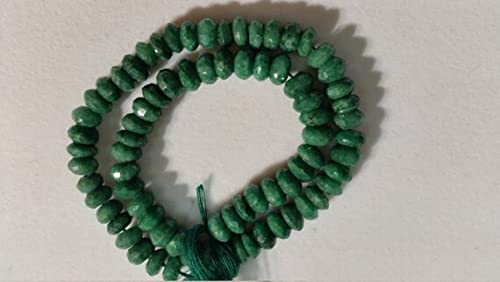 Green Quartz Faceted Roundel beads 9mm pour création de bijoux DIY