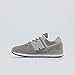 New Balance Boy's Kids 574 V1 70s Racing Lace-up Sneaker, Grey/White, 12 Little