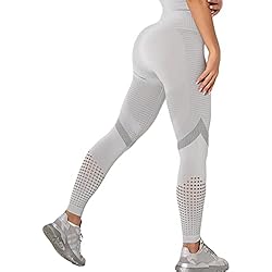 CheChury Leggings Mujer Push Up Mallas Pantalones Deportivos anticeluliticos Suave Malla Transpirable Elásticos Alta Cintura Elásticos Yoga Fitness de Control la Barriga