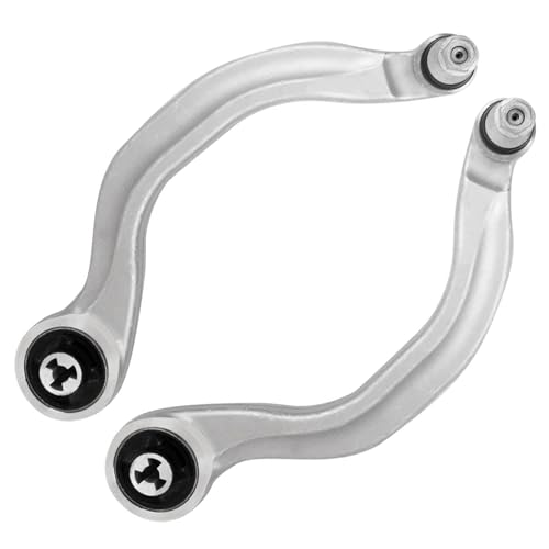 Image of Detroit Axle - 4pc Front Lower Control Arms Kit for 2017-2022 Tesla Model 3, Lower Forward and Rearward Control Arms Assembly 2018 2019 2020 2021 Replacement