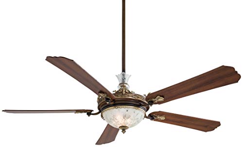 Minka-Aire F900-BCW Cristafano 68 Inch Ceiling Fan with Spectra Crystal in Belcaro Walnut Finish