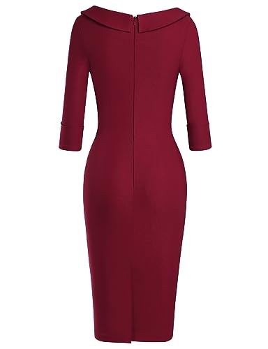 Image of MUXXN Women's Classic Vintage Sweetheart Neckline Cocktail Prom Tea Dress