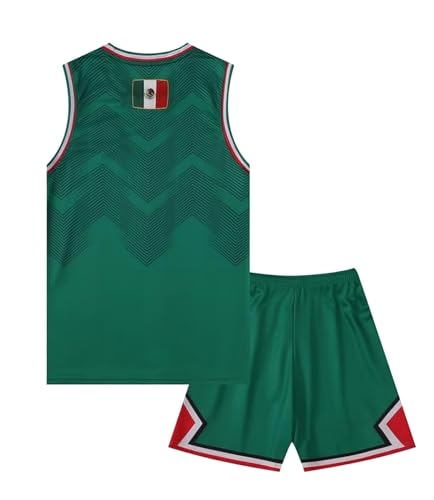 Youth Boys Basketball Jersey Kids Sports Tracksuit Sleeveless Tank Tank Top and Mesh Shorts Set 7-15 Years2