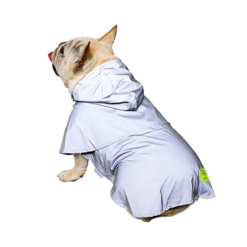 犬用レインコート ペットレインコート カッパ 犬服 ペット雨具 防塵 着脱簡単 防水 防風 耐久性 速乾 快適 ペット用品 犬 服 通気 軽量 散歩用 梅雨対策 小型犬 中型犬 大型犬 柴犬用 つ-グレー1 L