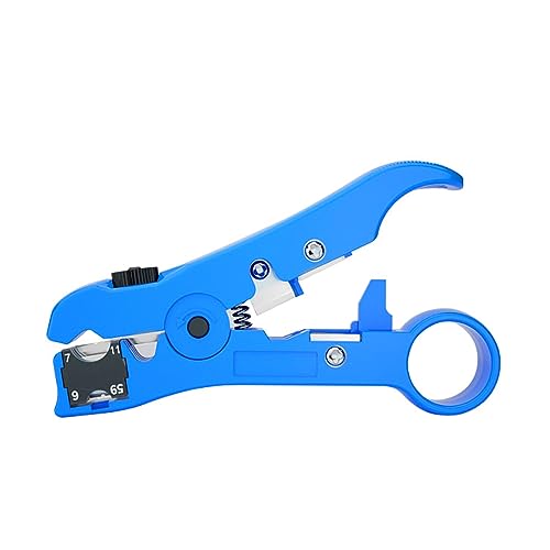 Alicates pelacables HUIOP Alicates para pelar cables multifuncionales Cable coaxial Cable de red Cable coaxial Cable plano Cable de teléfono Alicates para pelar cables de TV Herramienta manual para pe