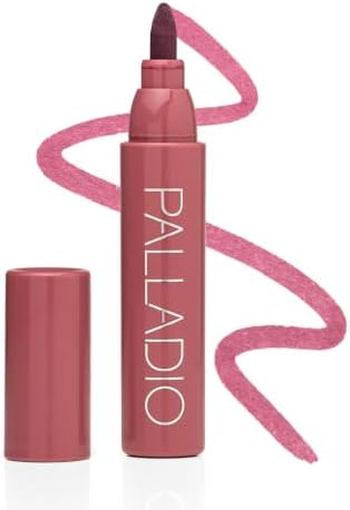 Palladio Lip Stain, Hydrating and Waterproof Formula, Matte Color...