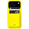 Ridge Card Holder Compatible with Magsafe - High-Strength For A Secure Hold, Keeps Up To 3 Card, Shatterproof TPU (Hyper Lime)