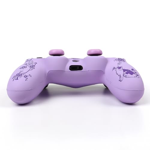 Image of Cat Among Blossoming Branches Design Controller Skin Cover with 2 Thumb Grips Compatible with PS4 /Playstation 4 Slim /Pro Controller