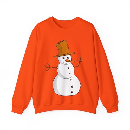 Sweat-shirt de Noël bonhomme de neige pull hiver imprimé tendance