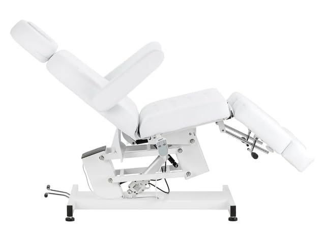 Generisch Professionelle elektrische Kosmetikliege Podologie Stuhl Weiß | 63-85 cm