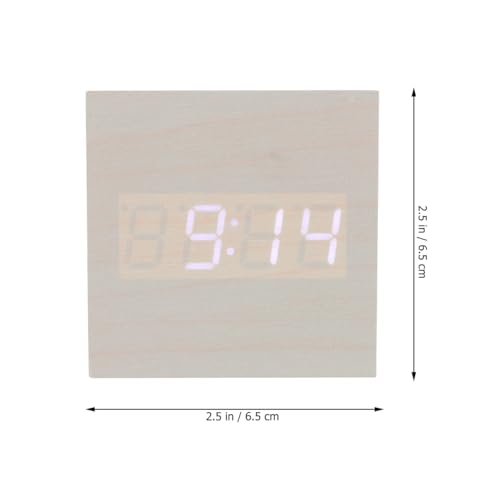 Reloj despertador con doble pantalla LED Healifty y sensor térmico para mesita 5