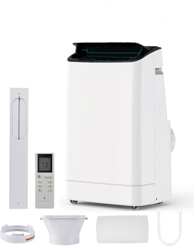 Image of Garvee 14000 BTU (9300 BTU SACC) AC Unit, 3-in-1 Portable Air Conditioner | with Cooling, Dehumidifier & Fan, 3 Fan Speeds, 24H Timer, Energy-Saving, Remote & Window Kit, up to 750 Sq. Ft, Black Top