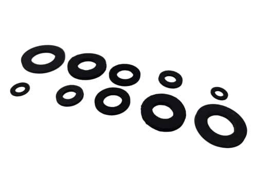 M5 Black Rubber Washers DIN 125 (Pack of 20) From A Washers size: 5.3 mm Inside Diameter x 10mm Outside Diameter x 1mm Thickness - Image 3