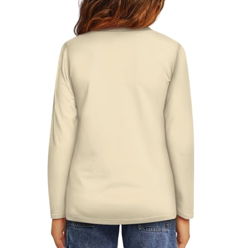 Image of Girls Basic Tee Shirts Outdoor Long Sleeve Shirt Winter Clothes Size 3-16 Top Fall Clothes Gift for Holiday