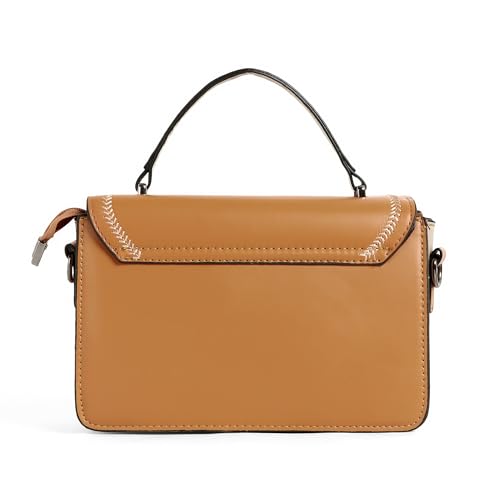 Image of EXOTIC Premium Embroidery Design Saddle Boxy Shoulder Bag for Women