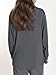 Latuza Women's Bamboo Viscose Pajama Lounge Top Long Sleeve Hooded Sleep Shirt,Dark Gray, Large